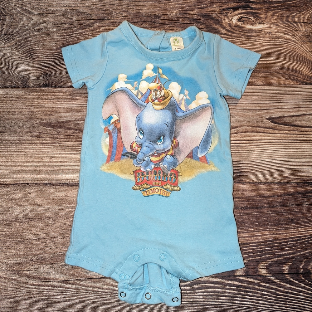 Disney Dumbo Light Blue Baby Outfit 6-9 Months
